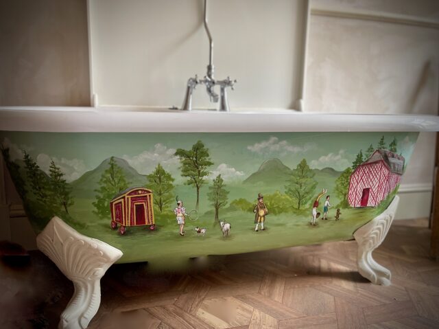 Hand Painted Circus Bath Tub By Studio Highlands