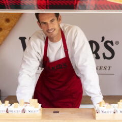 Sir Andy Murray Serves Strawberries And Cream With Finger Of Walker's Shortbread In Wimbledon, London, Uk 03 July 2025